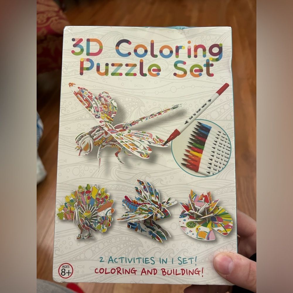 Kids 3D Coloring Puzzle Set New